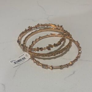 Kendra Scott Rose Gold Studded Bracelet Set
